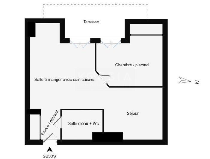 Appartement - 41 m² - 2 pièces
