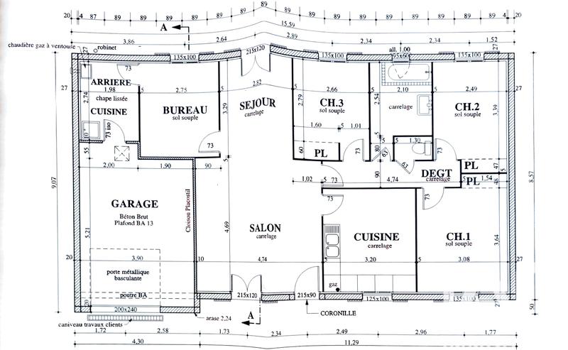 Maison - 98 m² - 5 pièces
