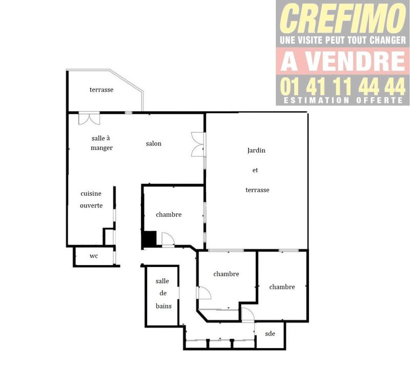 Appartement - 104 m² - 4 pièces