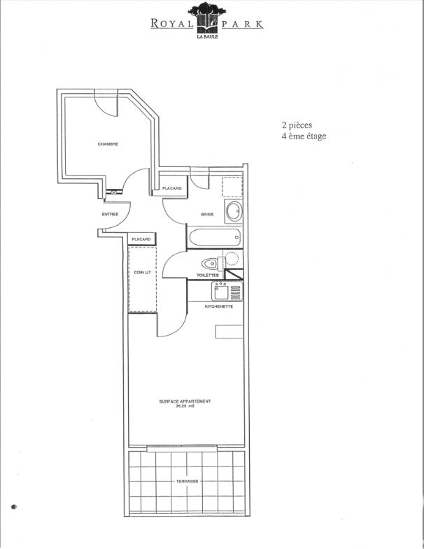 Appartement - 36 m² - 2 pièces