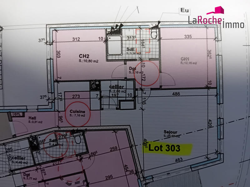 Appartement - 70 m² - 3 pièces