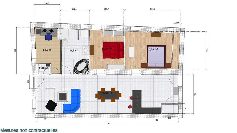 Appartement - 110 m² - 4 pièces