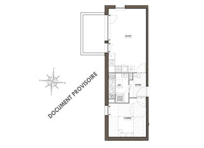 Appartement - 40 m² - 2 pièces