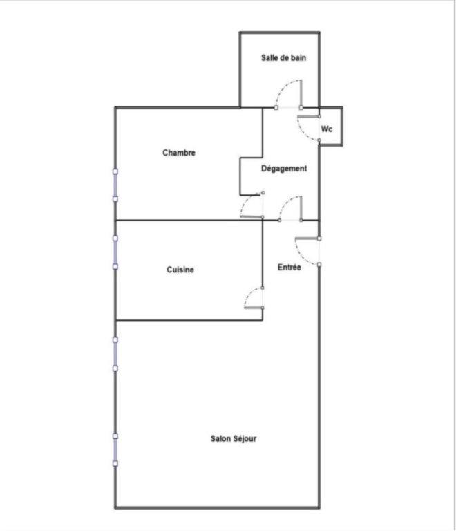 Appartement - 50 m² - 2 pièces