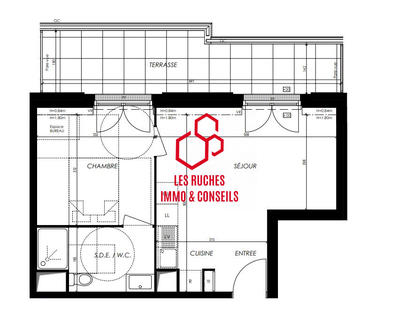 Appartement - 37 m² - 2 pièces