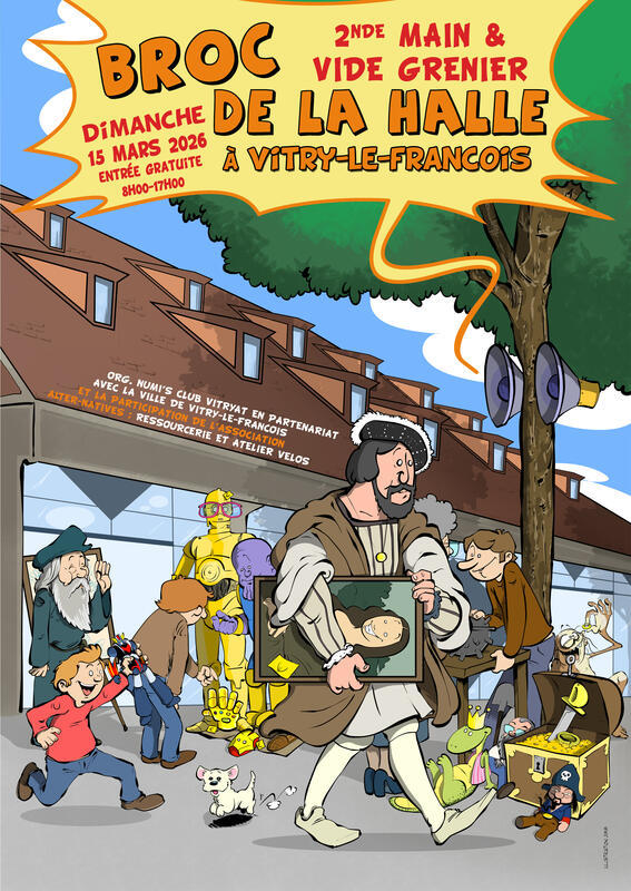 Broc de la halle de printemps - vide grenier et 2nde main