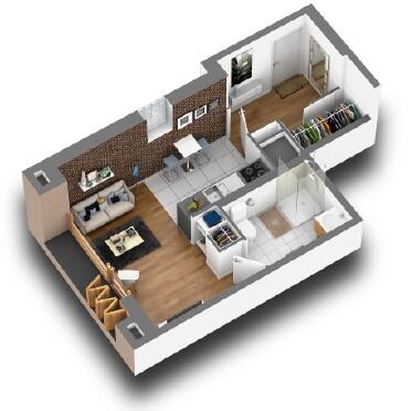 Appartement - 28 m² - 1 pièce