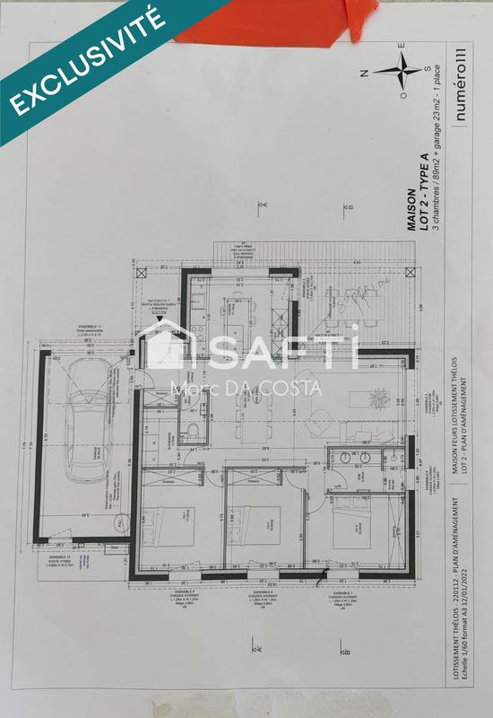 Maison - 89 m² - 4 pièces