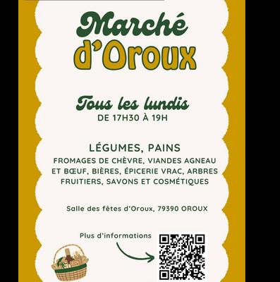 Marché hebdomadaire d'Oroux (lundi)