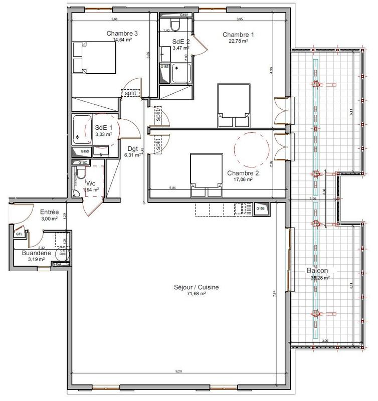 Appartement - 147 m² - 4 pièces