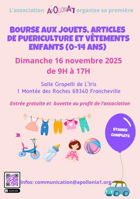 Bourse aux jouets - puériculture