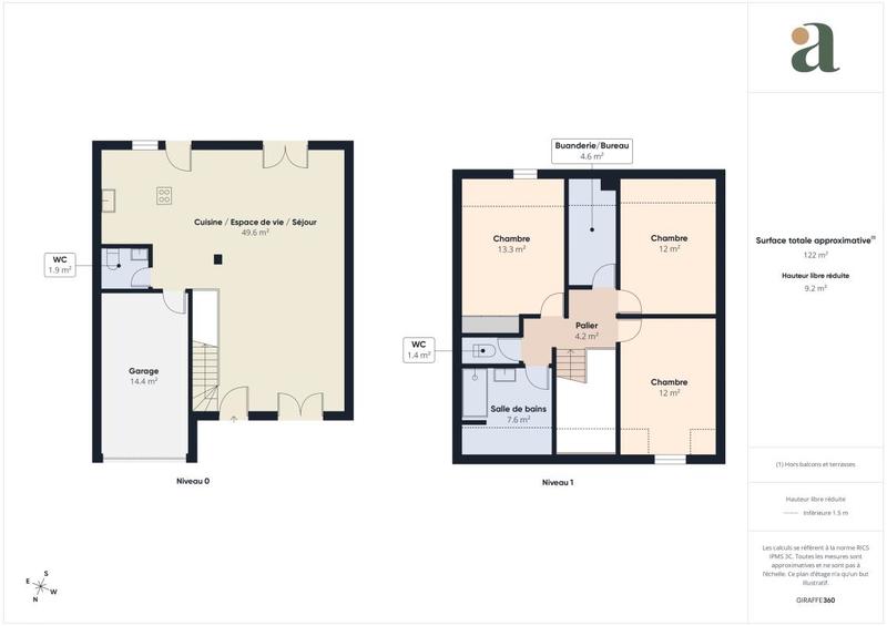 Maison ancienne - 104 m² - 5 pièces