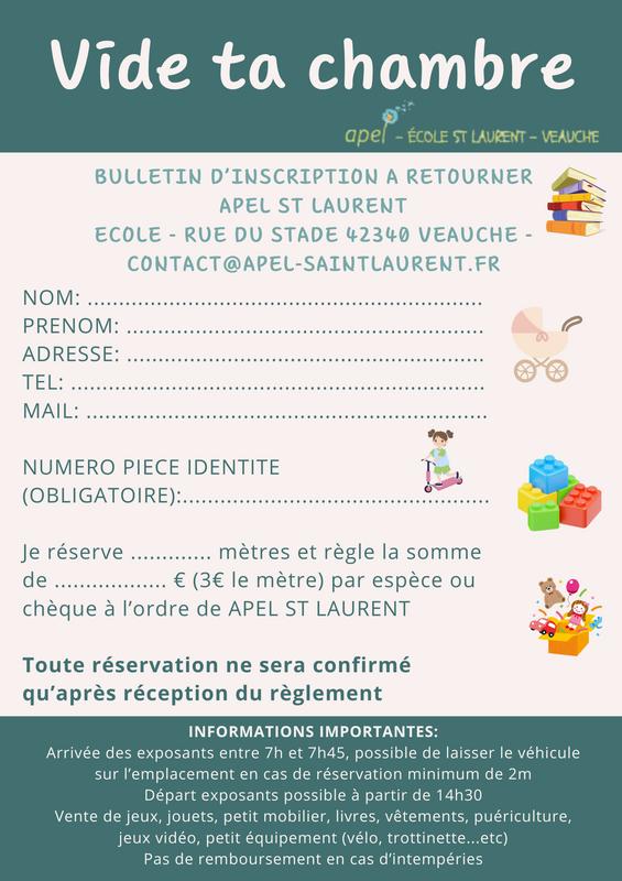 Vide ta chambre de l'école st laurent