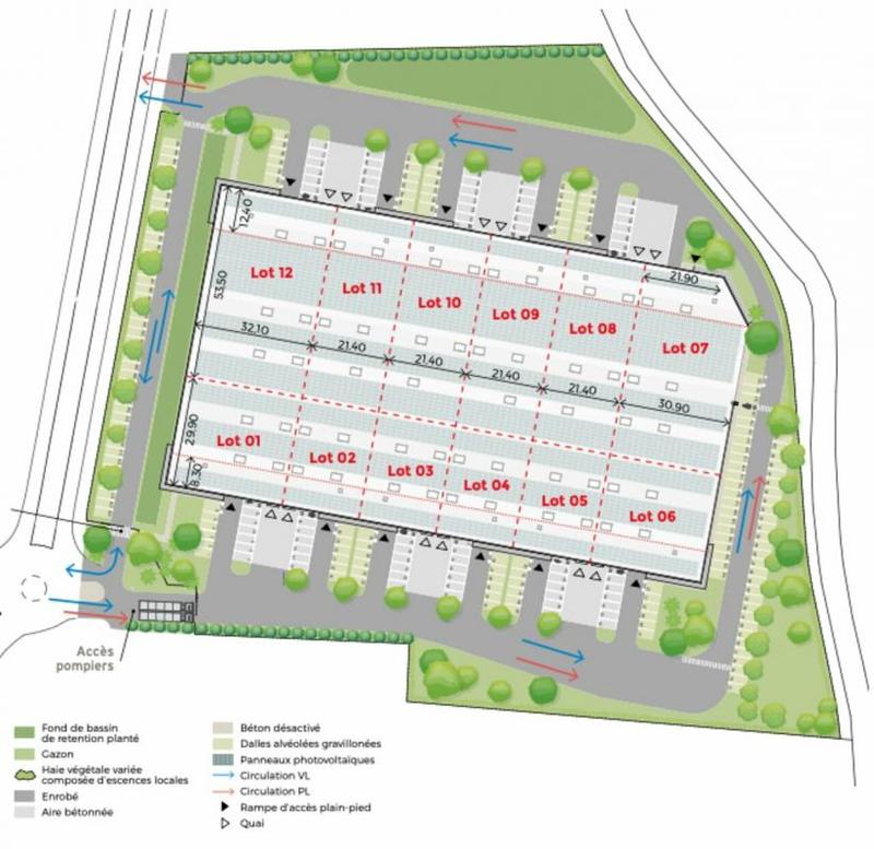 Local d'activité / Entrepôt - 15 250 m²