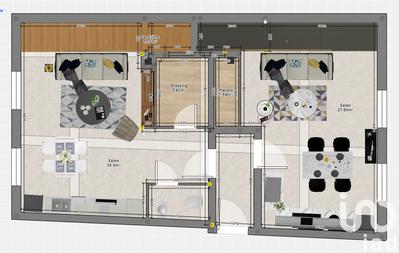 Duplex - 53 m² - 3 pièces