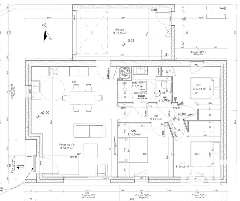 Maison - 80 m² - 4 pièces