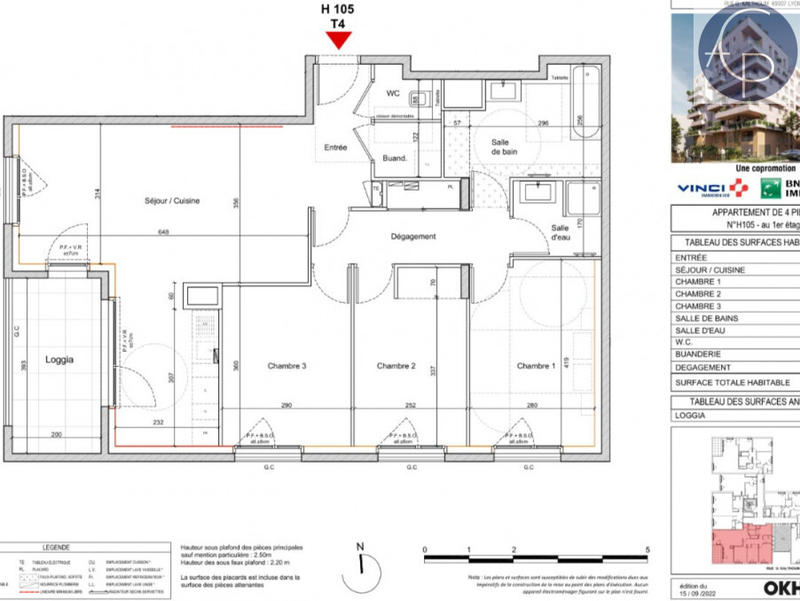 Appartement - 88 m² - 4 pièces