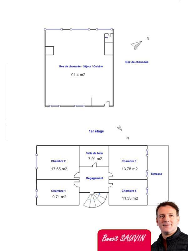 Maison - 159 m² - 5 pièces
