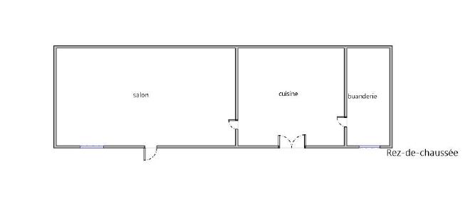 Maison de ville - 45 m² - 2 pièces