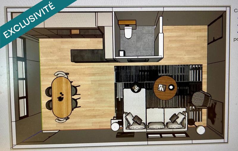 Appartement - 35 m² - 2 pièces