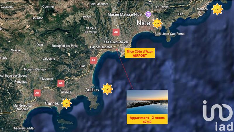 Appartement - 47 m² - 2 pièces