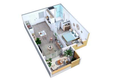 Appartement - 30 m² - 1 pièce