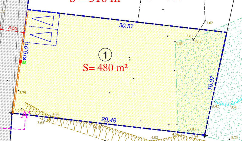 Terrain - 480 m²