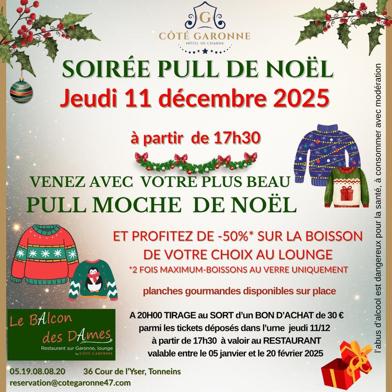 Soirée Pull Moche au Balcon des Dames