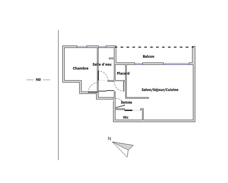 Appartement - 50 m² - 2 pièces