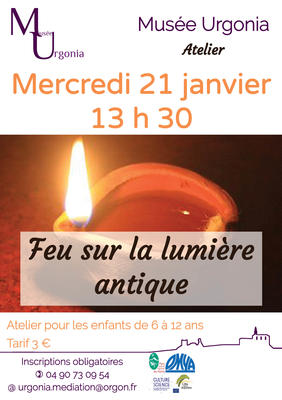 Atelier "Feux sur la lumière antique"