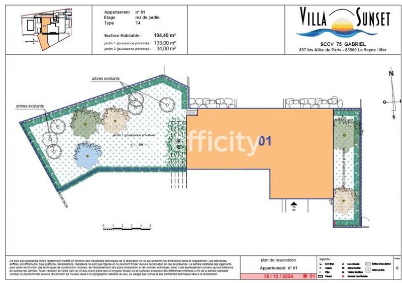Appartement - 104 m² - 4 pièces