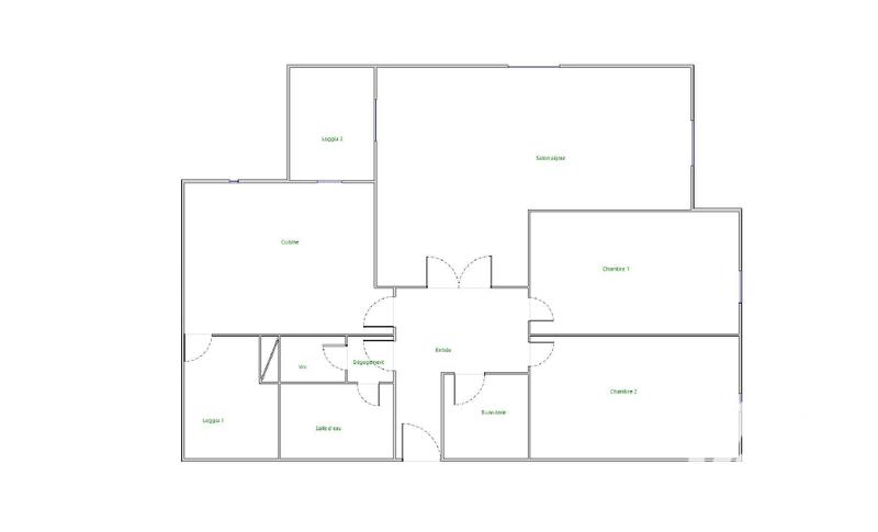 Appartement - 77 m² - 3 pièces