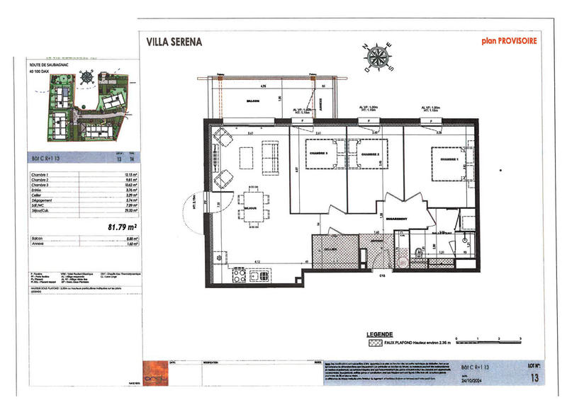 Appartement - 82 m² - 4 pièces
