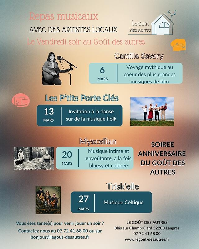 Repas musicaux - Trisk'elle