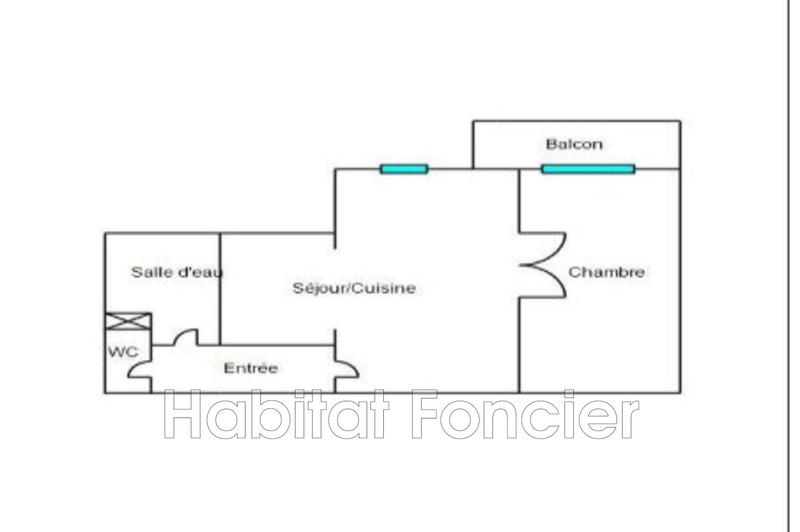 Appartement - 37 m² - 2 pièces
