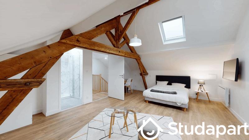 Chambre - 14 m² - 1 pièce