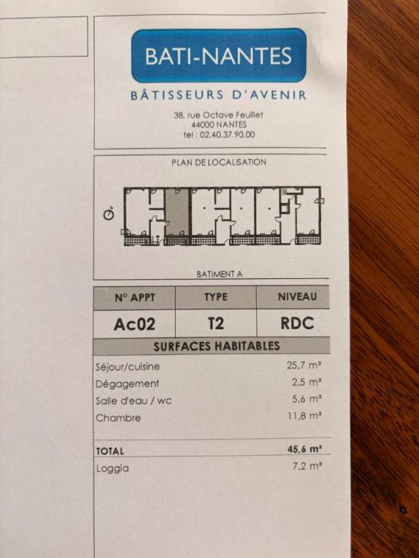 Appartement - 46 m² - 2 pièces