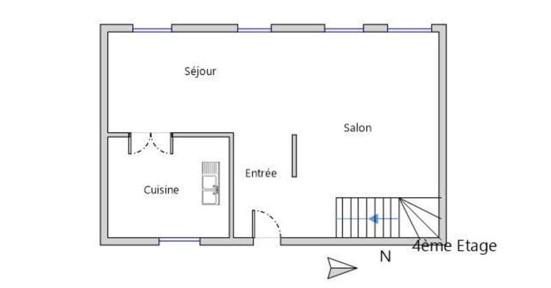 Duplex - 57 m² - 3 pièces