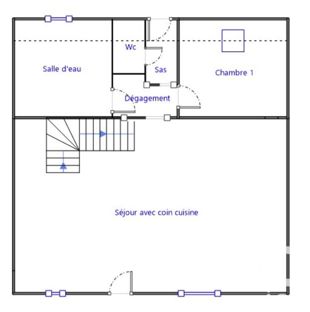 Maison de village - 87 m² - 5 pièces