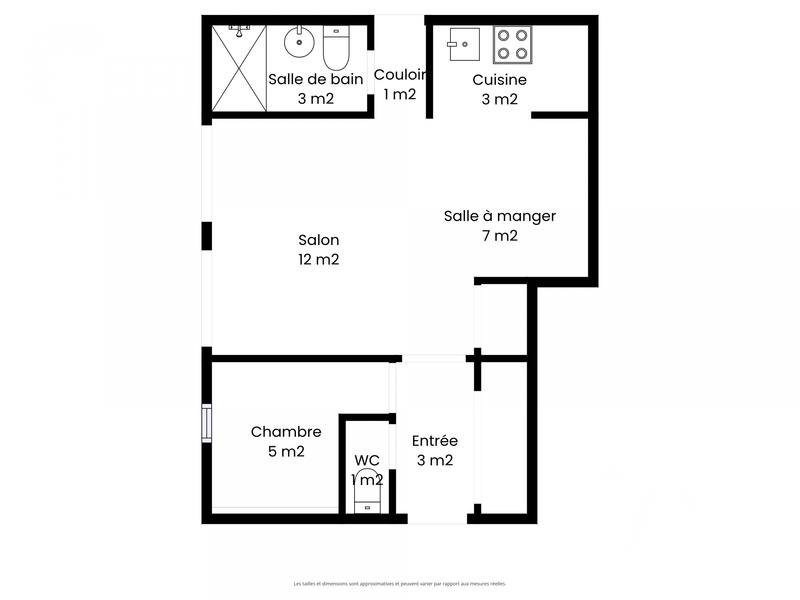 Appartement - 40 m² - 2 pièces
