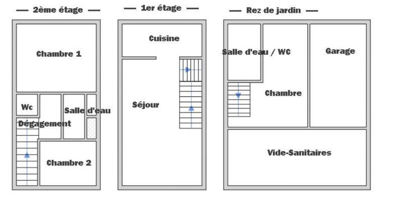 Maison - 90 m² - 4 pièces