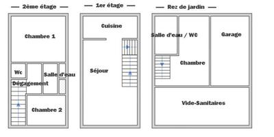 Maison - 90 m² - 4 pièces