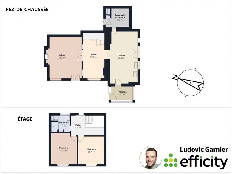 Maison - 100 m² - 5 pièces