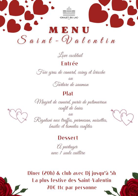 Dîner et soirée dansant de la Saint-Valentin