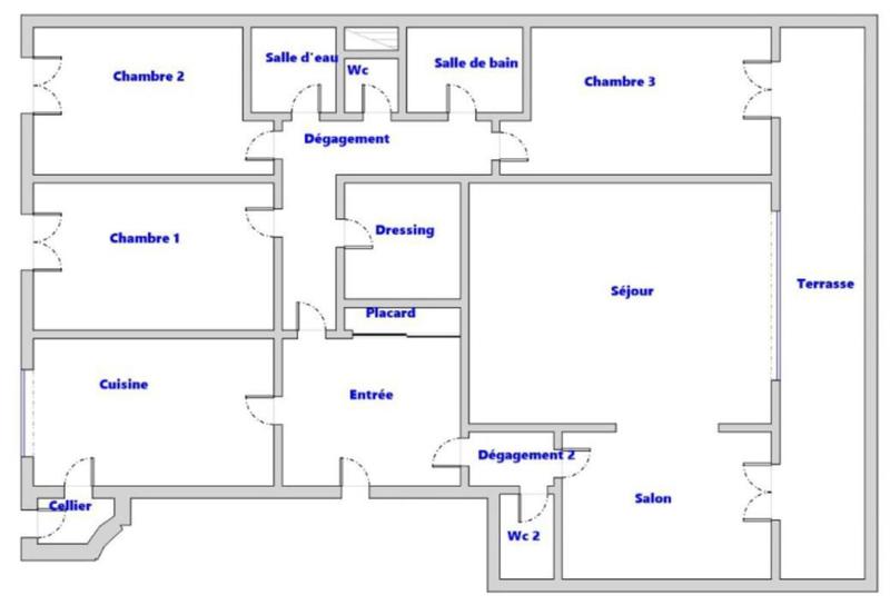 Appartement - 102 m² - 5 pièces