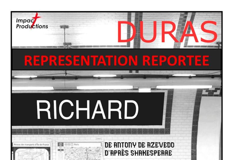 Théâtre &quot;Richard&quot; avec Antony de Azevedo et Ludivine Cornec