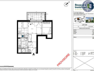 Appartement - 31 m² - 1 pièce