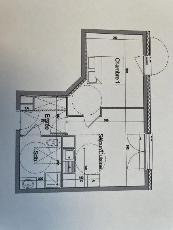 Appartement - 37 m² - 2 pièces