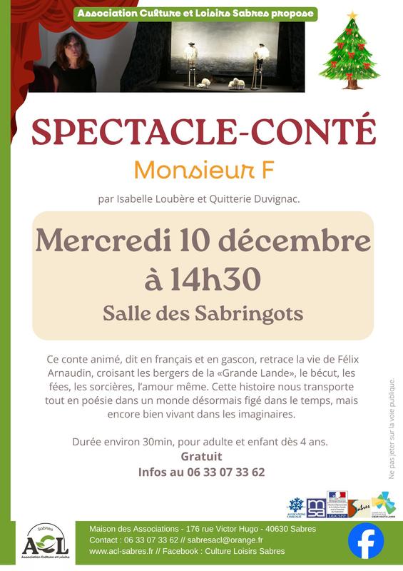 Spectacle-conté : Monsieur F