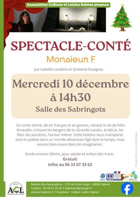 Spectacle-conté : Monsieur F